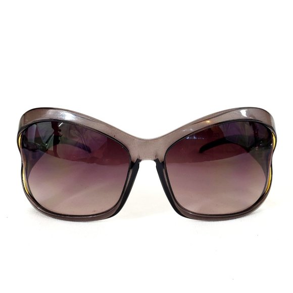 Electric Heartache Clear Grey Butterfly Black Polarized Lens Sunglasses ES1405